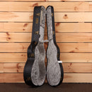 Eastman E10OMTC acoustic guitar natural finish with gray velvet-lined hardshell case