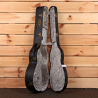 Eastman E10OMTC acoustic guitar natural finish with gray velvet-lined hardshell case