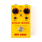 Way Huge Smalls Attack Vector yellow phaser and envelope guitar effects pedal with dual knobs