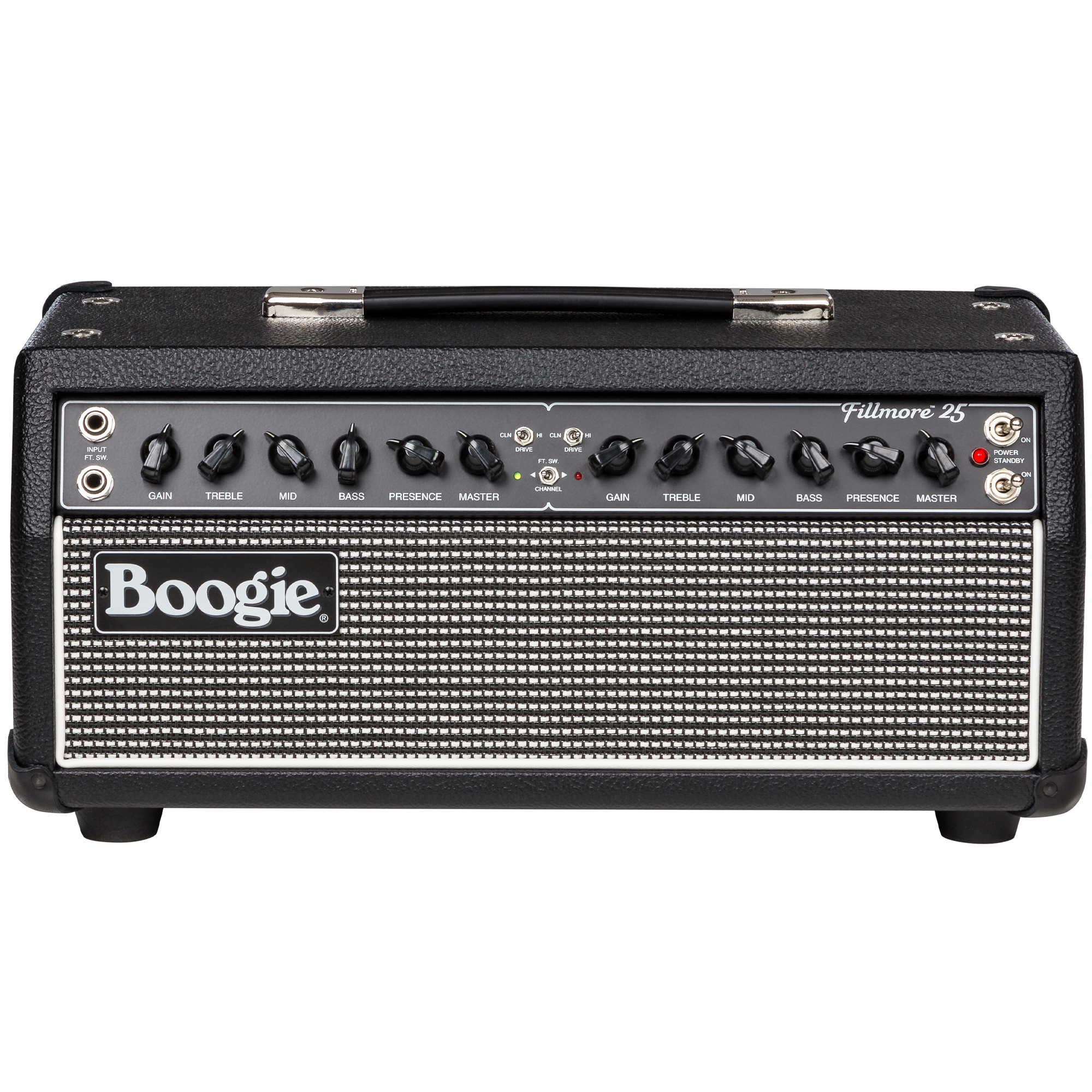 Mesa Boogie Fillmore 25 guitar amplifier head with dual EQ sections and presence controls