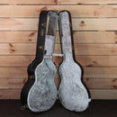 Eastman AC822CEFF natural acoustic guitar hard case with crushed velvet interior