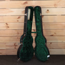 Eastman SB59 semi-hollow electric guitar sunburst with green velvet-lined case and gold hardware