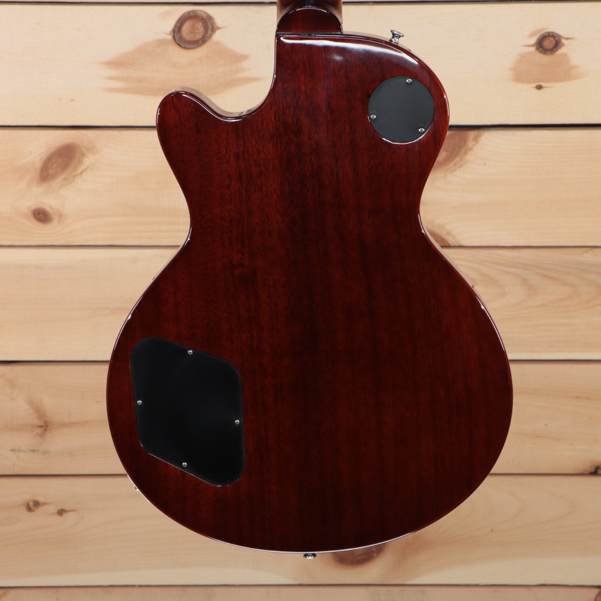 Eastman SB59 semi-hollow electric guitar sunburst finish with black pickguard and f-holes