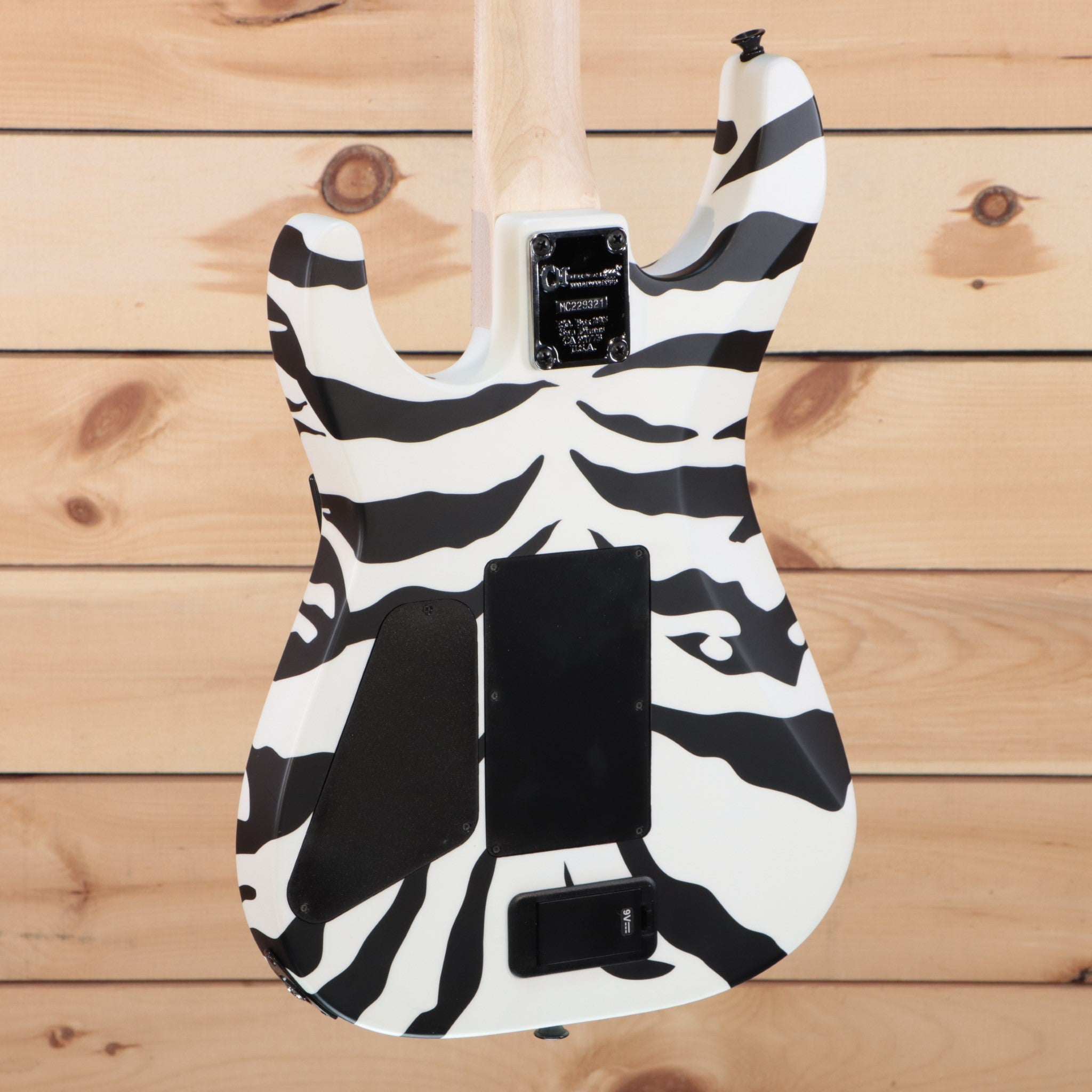Charvel Satchel Signature ProMod DK22 HH FR M electric guitar satin white bengal stripe humbucker pickups