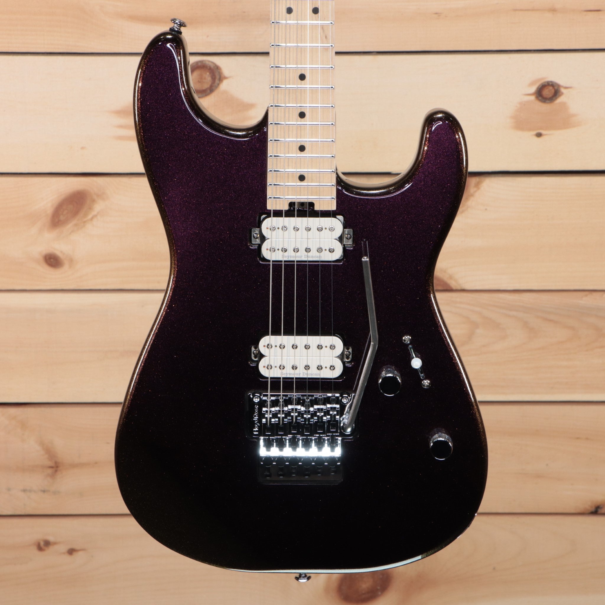 Charvel ProMod San Dimas Style 1 HH FR-M electric guitar Chameleon finish with dual humbuckers and Floyd Rose tremolo