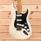 Fender Nile Rodgers Hitmaker Stratocaster electric guitar Olympic White with black pickguard and single-coil pickups