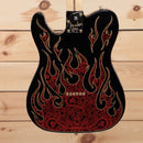 Fender James Burton Telecaster electric guitar red paisley flames with ornate body design