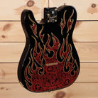 Fender James Burton Telecaster electric guitar red paisley flames with decorative inlay body design