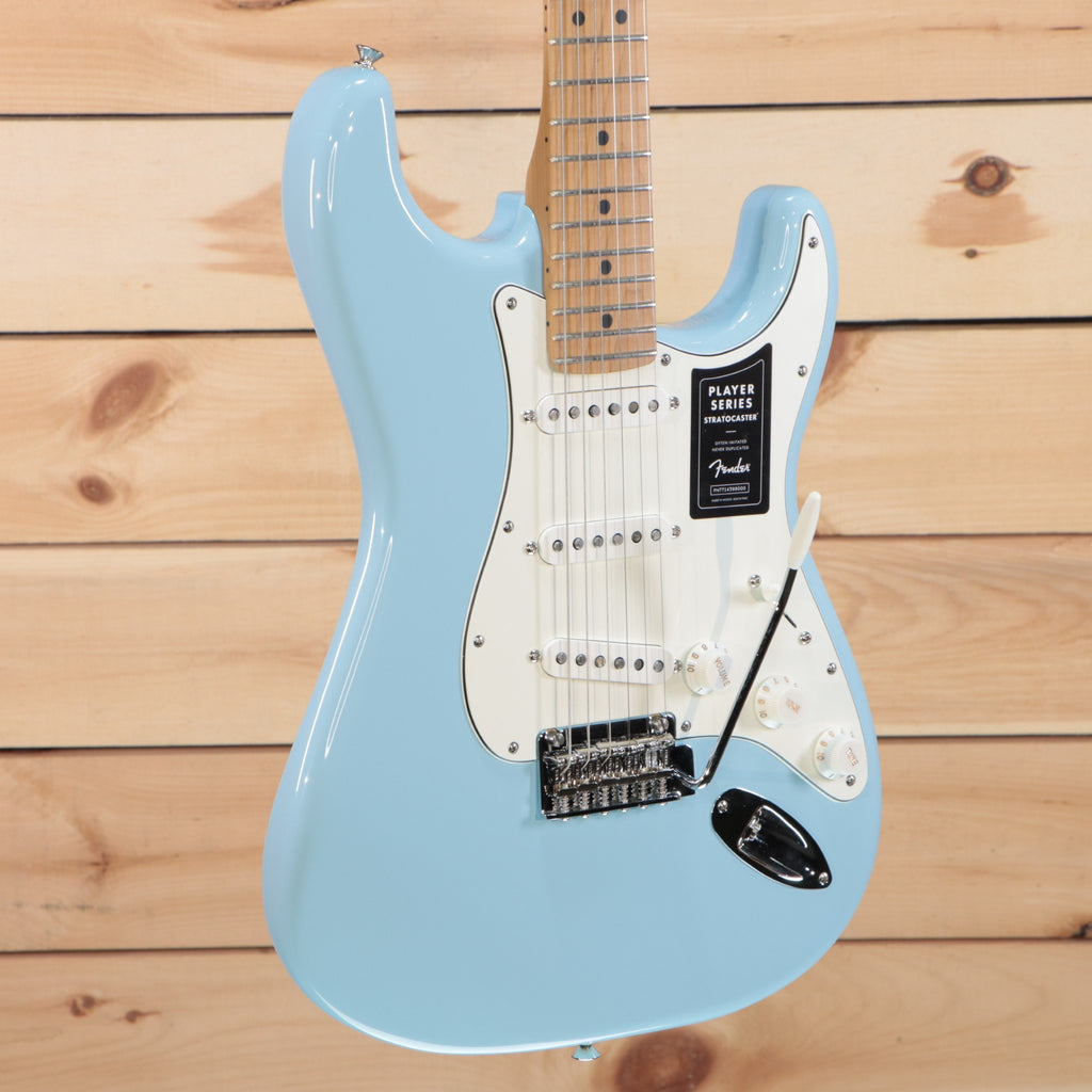 Fender player stratocaster roasted store maple neck