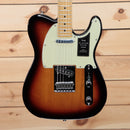 Fender Player Plus Telecaster electric guitar 3-Color Sunburst with mint green pickguard and single-coil pickup