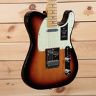 Fender Player Plus Telecaster electric guitar 3-Color Sunburst with mint green pickguard and maple neck