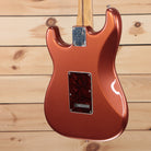 Fender Player Plus Stratocaster electric guitar Aged Candy Apple Red with dark tortoiseshell pickguard