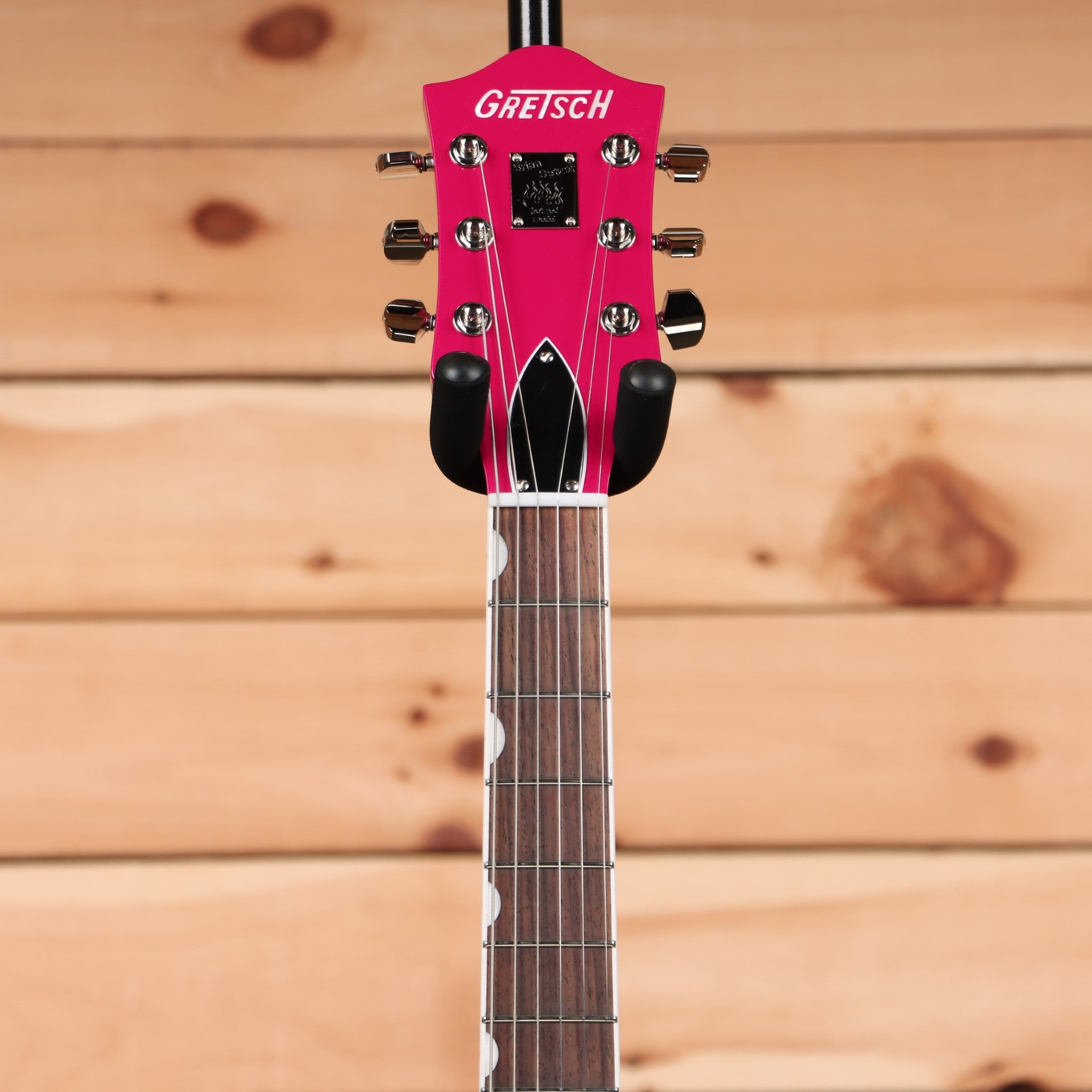 Gretsch G6120THR Brian Setzer Signature Hot Rod hollowbody electric guitar Candy Magenta with chrome hardware