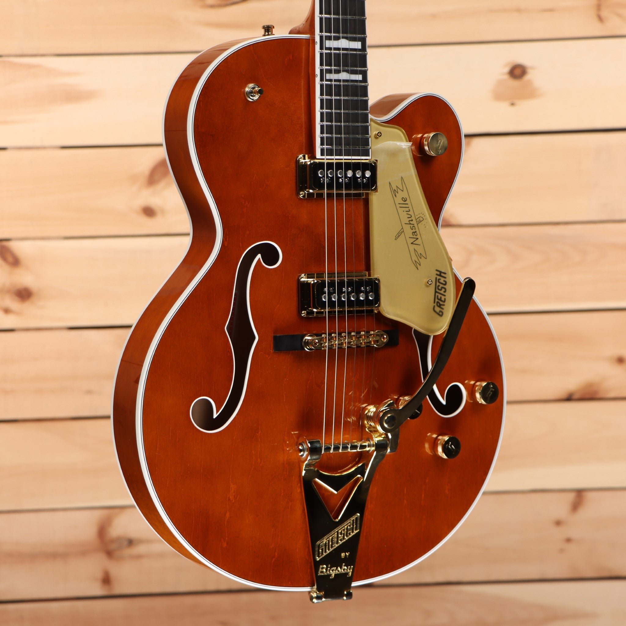 Gretsch G6120TG-DS Players Edition Nashville Hollow Body DS - Round-Up  Orange