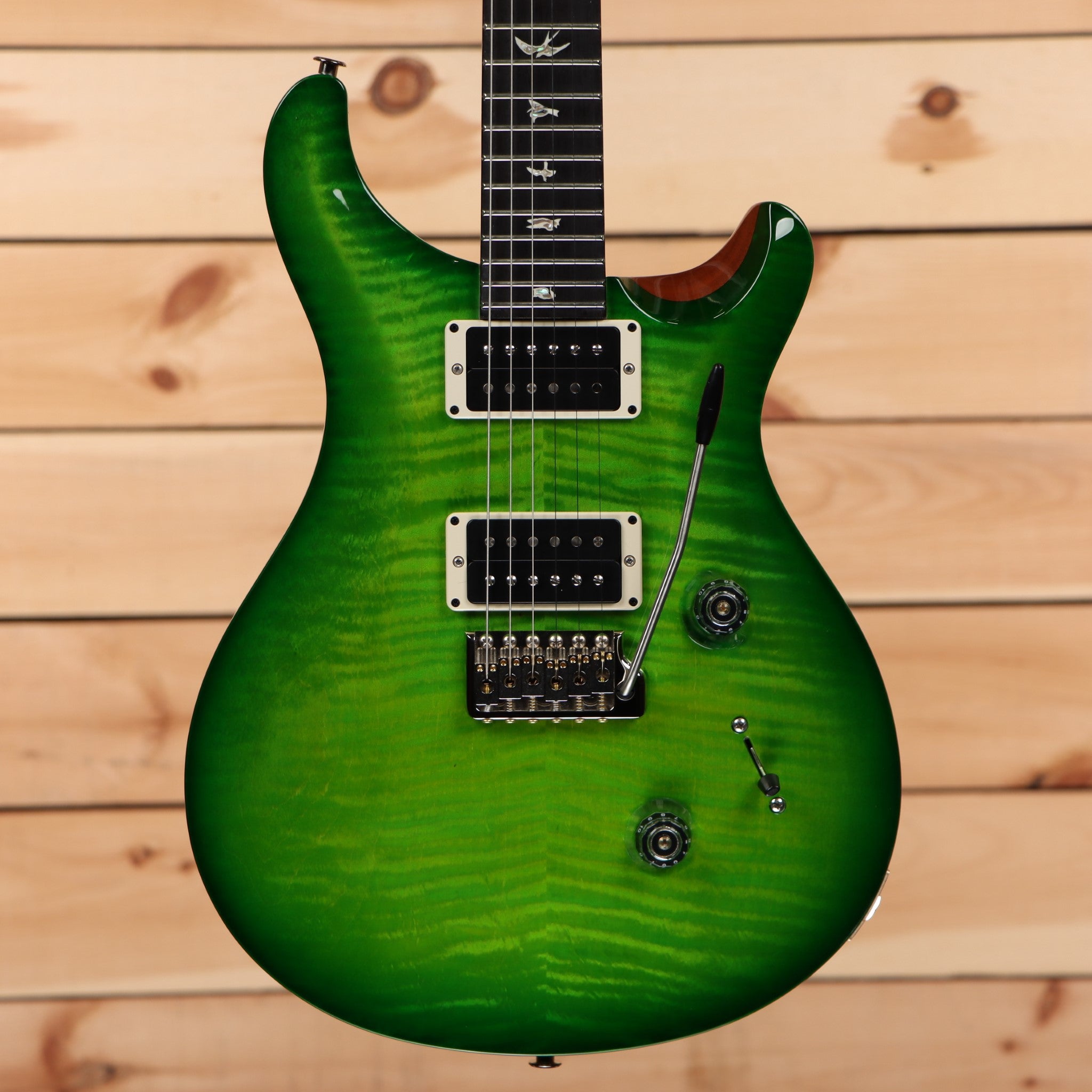 Paul Reed Smith Custom 24 Eriza Verde electric guitar green wrap burst finish with dual humbuckers