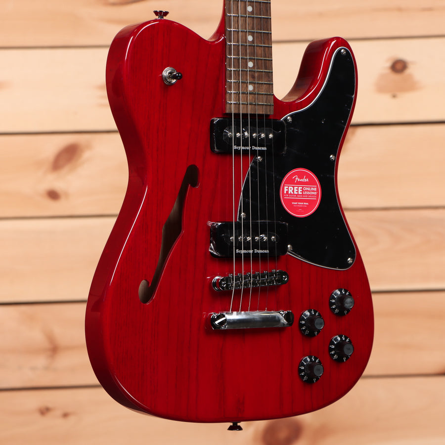 Fender Jim Adkins JA90 Telecaster semi-hollow electric guitar Crimson Red with Seymour Duncan pickups