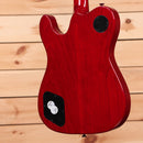 Fender Jim Adkins JA90 Telecaster electric guitar Crimson Red Transparent with single-coil pickups