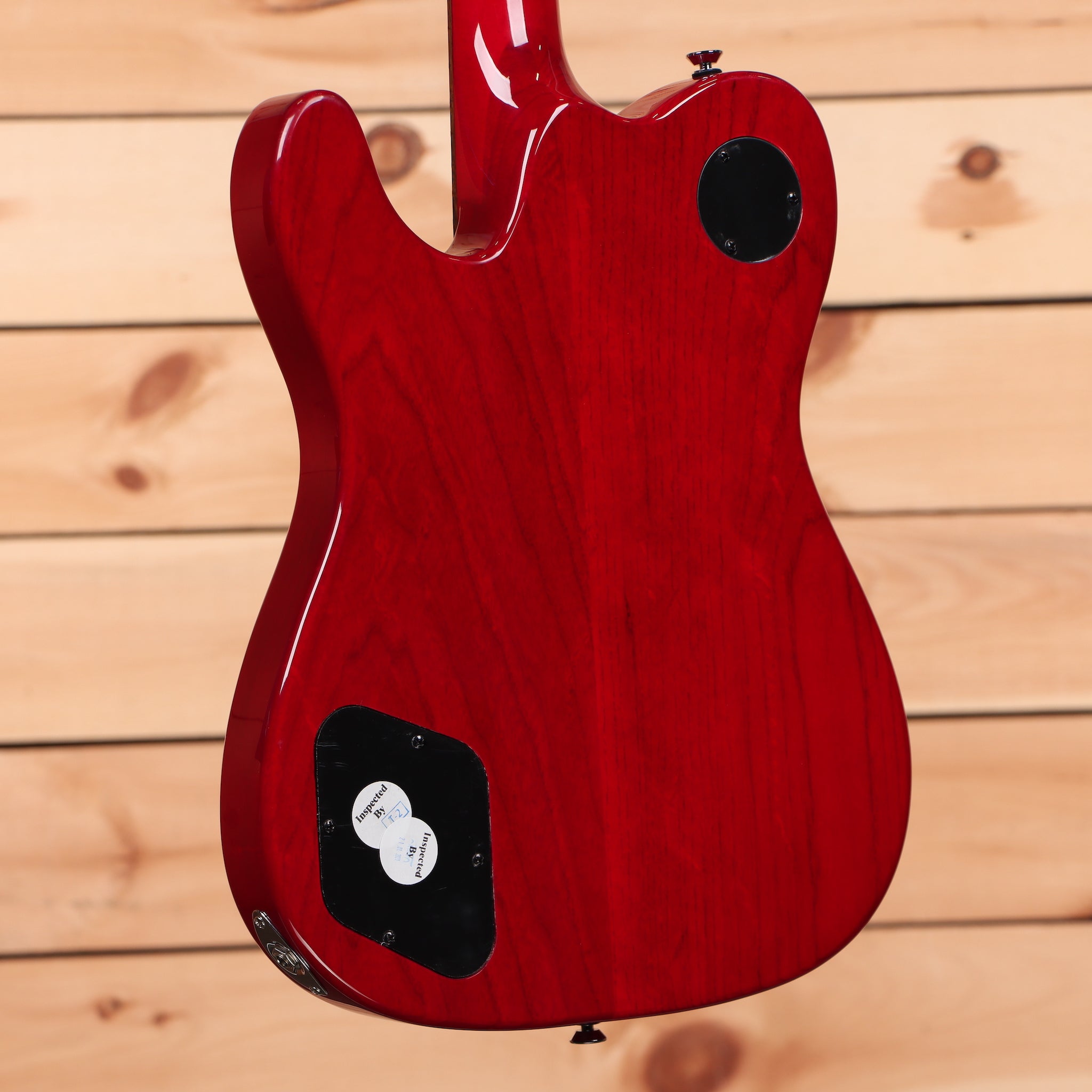 Fender Jim Adkins JA-90 Telecaster electric guitar Crimson Red Transparent with single-coil pickups