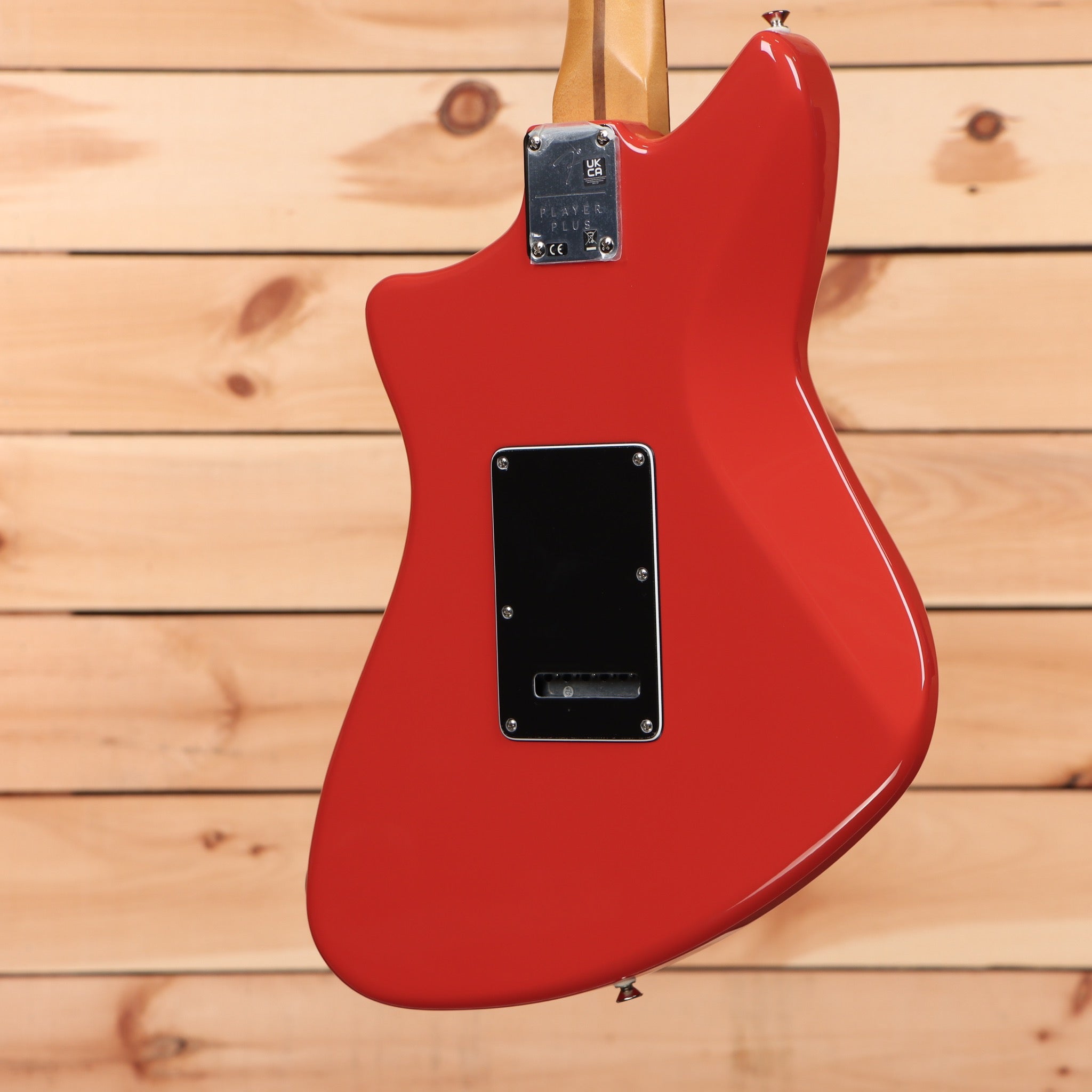 Fender Player Plus Meteora HH electric guitar Fiesta Red with dual humbucker pickups
