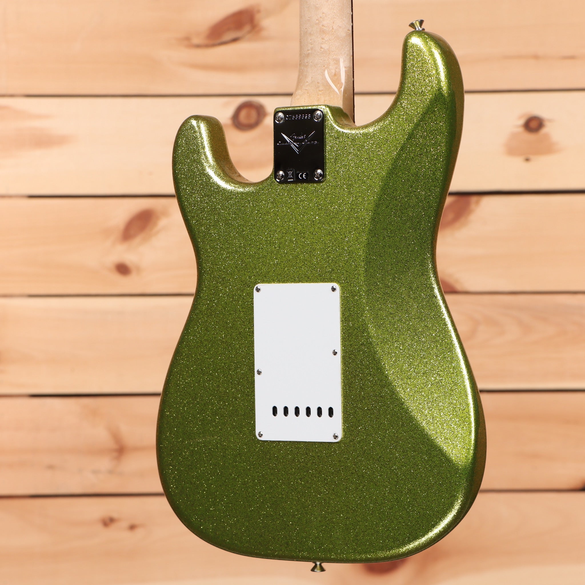 Fender Custom Shop Dick Dale Stratocaster electric guitar Chartreuse Sparkle with white pickguard