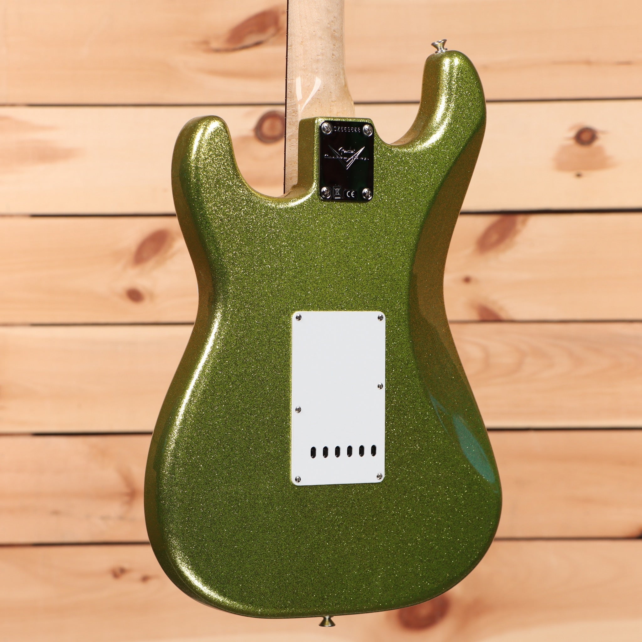 Fender Custom Shop Dick Dale Stratocaster electric guitar Chartreuse Sparkle with white pickguard
