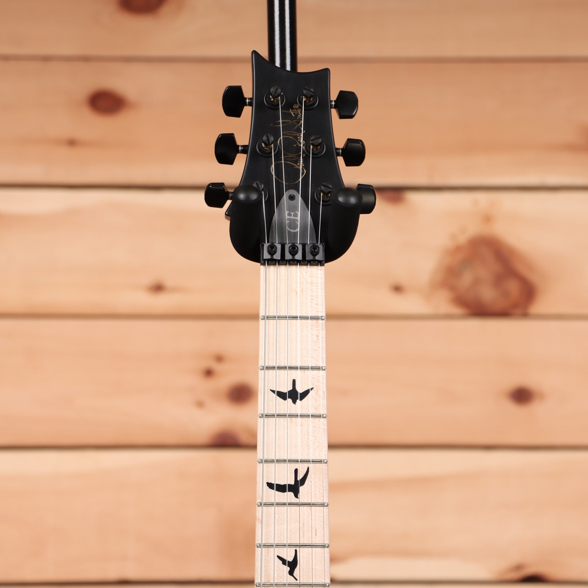 Paul Reed Smith DW CE24 Floyd electric guitar faded grey black satin with maple neck and bird inlays