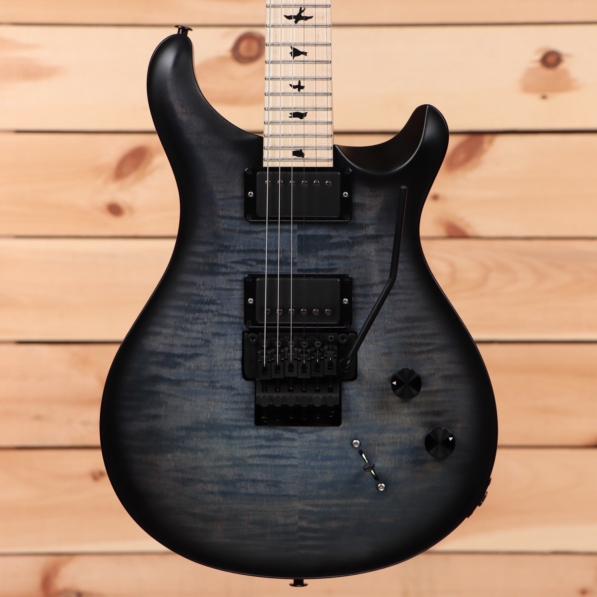 Paul Reed Smith DW CE24 Floyd electric guitar Faded Grey Black Satin with dual humbuckers and Floyd Rose tremolo