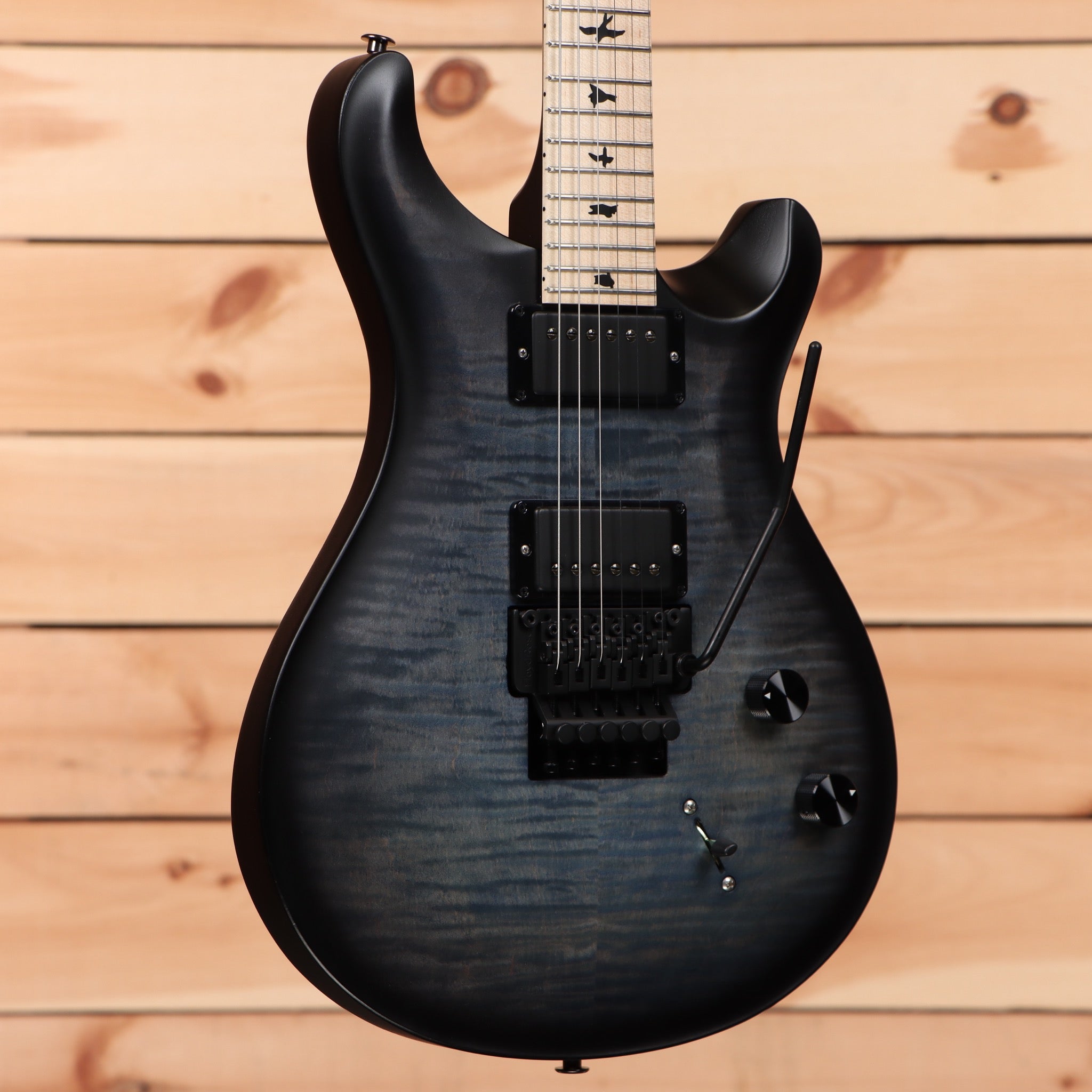 Paul Reed Smith DW CE24 Floyd electric guitar faded grey black satin with dual humbuckers and Floyd Rose tremolo