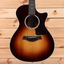 Taylor 412ce Grand Concert acoustic-electric guitar tobacco sunburst with venetian cutaway