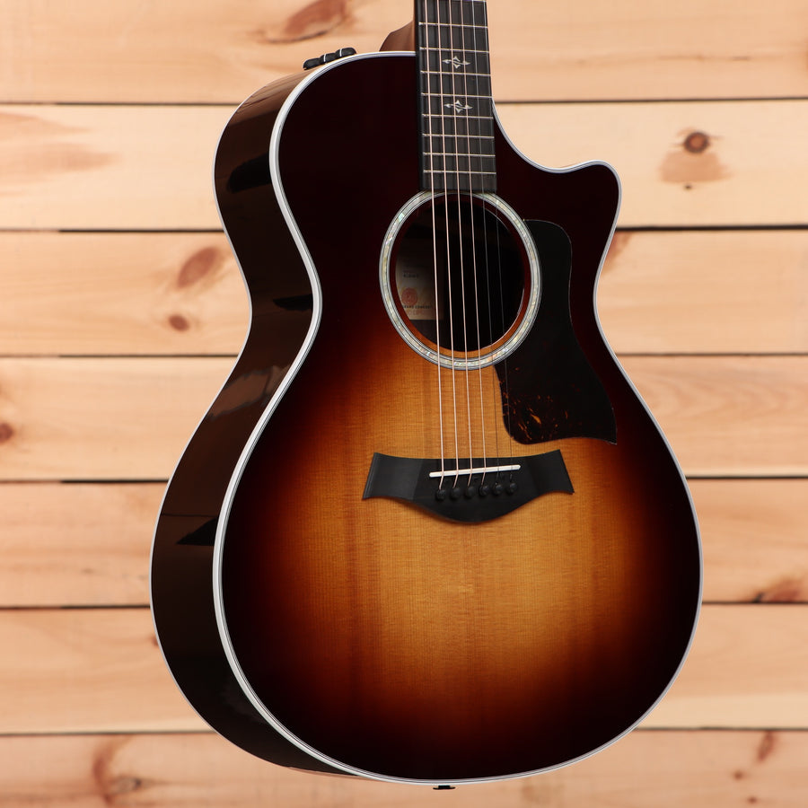 Taylor 412ce Grand Concert acoustic-electric guitar Tobacco Sunburst with venetian cutaway