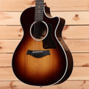 Taylor 412ce Grand Concert acoustic-electric guitar Tobacco Sunburst with venetian cutaway