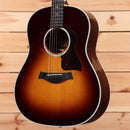 Taylor 417e dreadnought acoustic guitar Tobacco Sunburst with black pickguard and chrome binding