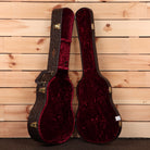 Taylor 417e dreadnought acoustic guitar tobacco sunburst with burgundy velvet-lined hard cases