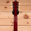 Gibson Les Paul Deluxe 70s electric guitar 70s Cherry Sunburst with dual humbuckers and cream tuners