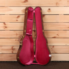Gibson 1960 Les Paul Standard Ultra Light Aged Wide Tomato Burst electric guitar with pink velvet case interior