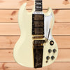 Gibson 1963 SG Custom Reissue 3-Pickup with Maestro Ultra Light Aged - Classic White