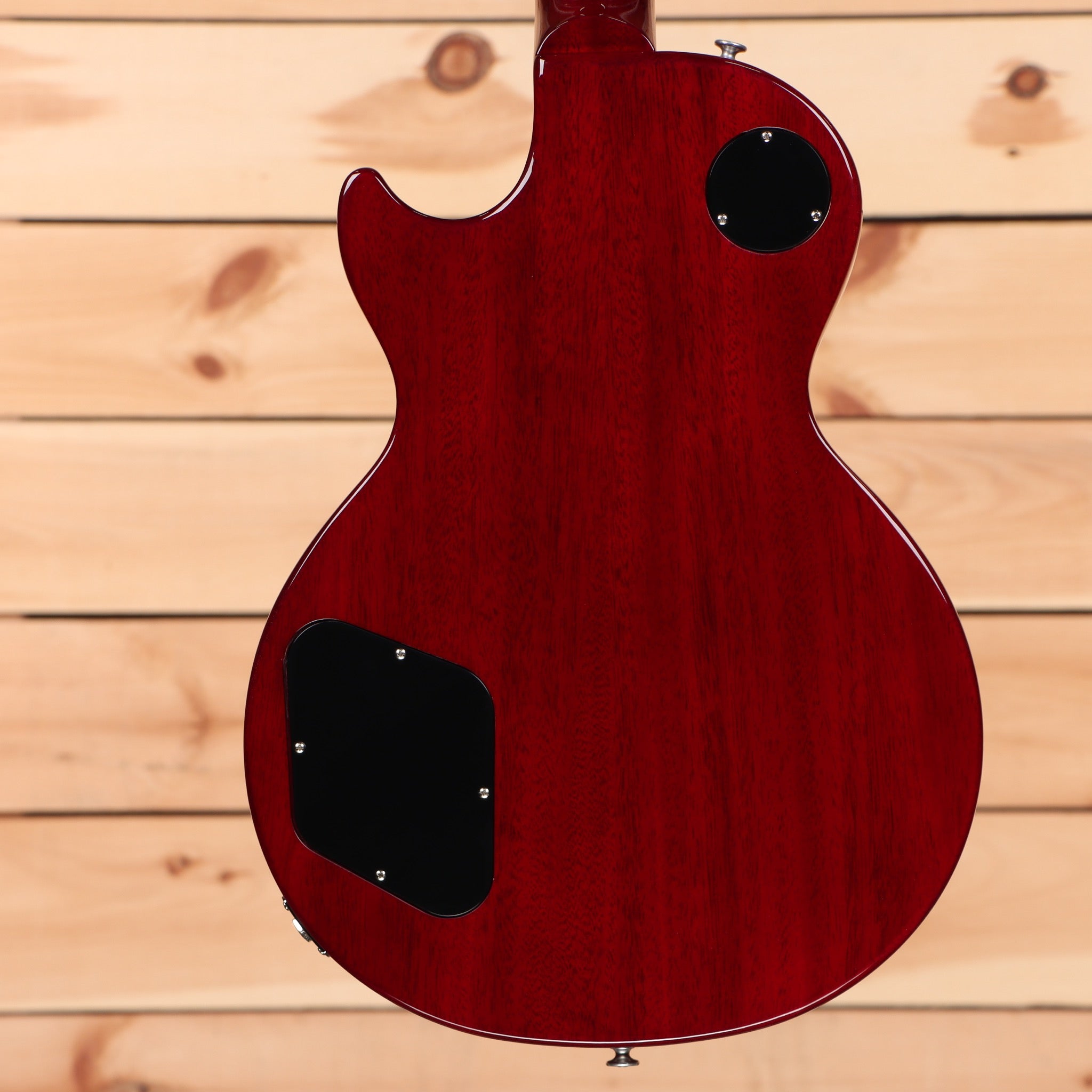 Gibson Les Paul 70s Deluxe wine red electric guitar with dual humbucker pickups and black pickguard
