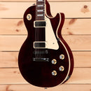 Gibson Les Paul 70s Deluxe wine red electric guitar with dual humbuckers and cream binding