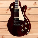Gibson Les Paul 70s Deluxe wine red electric guitar with dual humbuckers and cream binding