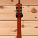 Eastman T184MX semi-hollow body electric guitar Goldburst finish with black pickguard and cream tuners