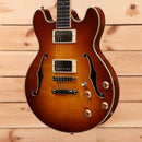 Eastman T184MX semi-hollow electric guitar Goldburst with dual humbuckers and f-holes