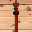 Eastman T185MX semi-hollow body electric guitar Goldburst finish with black pickguard and vintage tuners