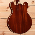 Eastman T185MX semi-hollow body electric guitar Goldburst with white binding and maple neck