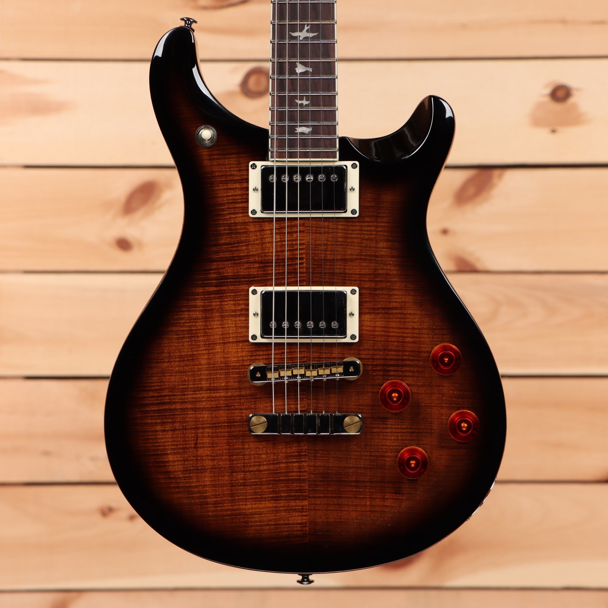 Paul Reed Smith SE McCarty 594 electric guitar Black Gold Sunburst with flamed maple top and humbucker pickups