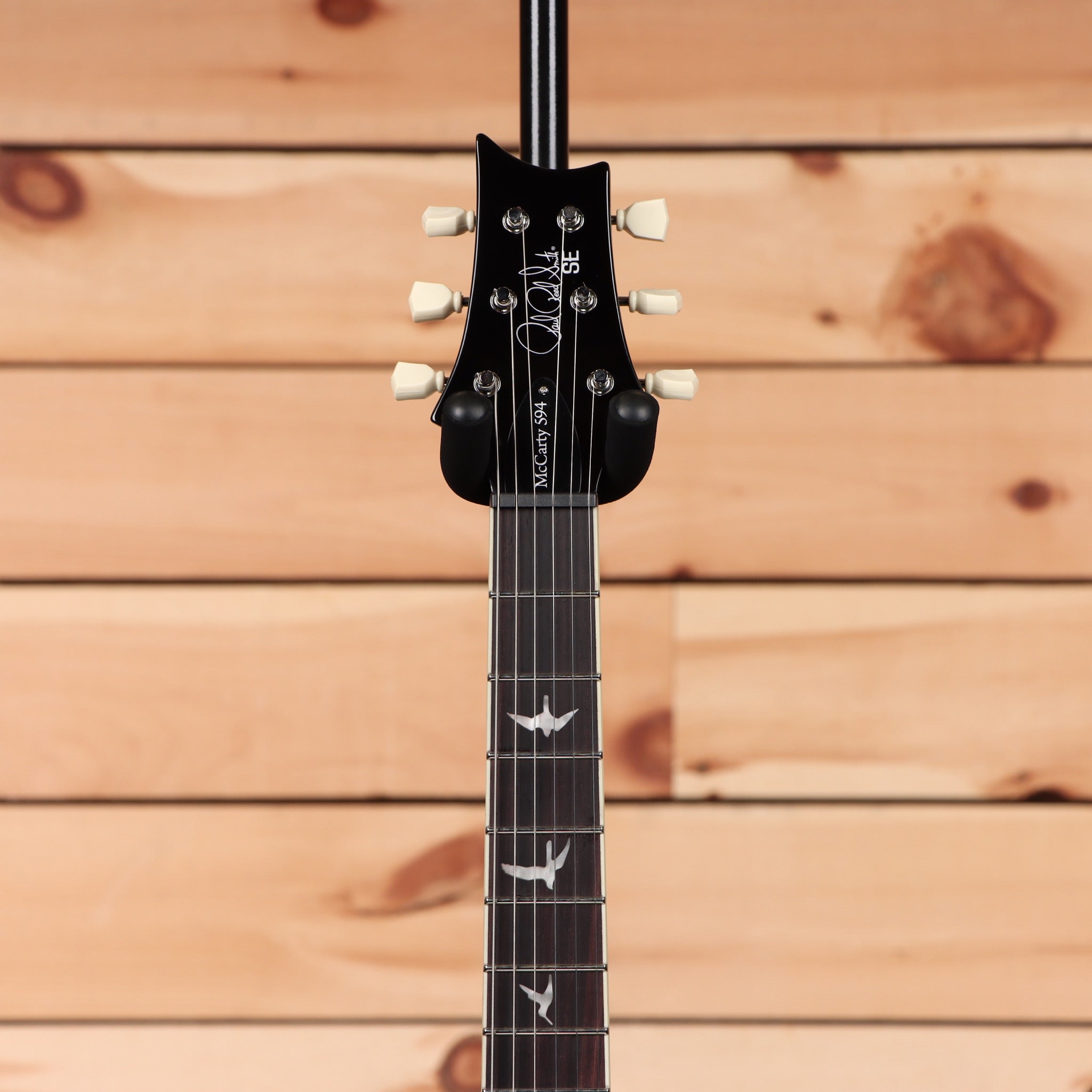 Paul Reed Smith SE McCarty 594 electric guitar black gold sunburst with bird inlays on fretboard