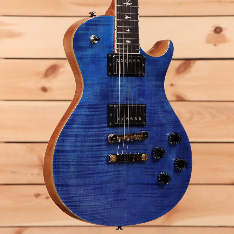 Paul Reed Smith SE McCarty 594 Singlecut electric guitar Faded Blue with flame maple top and dual humbuckers