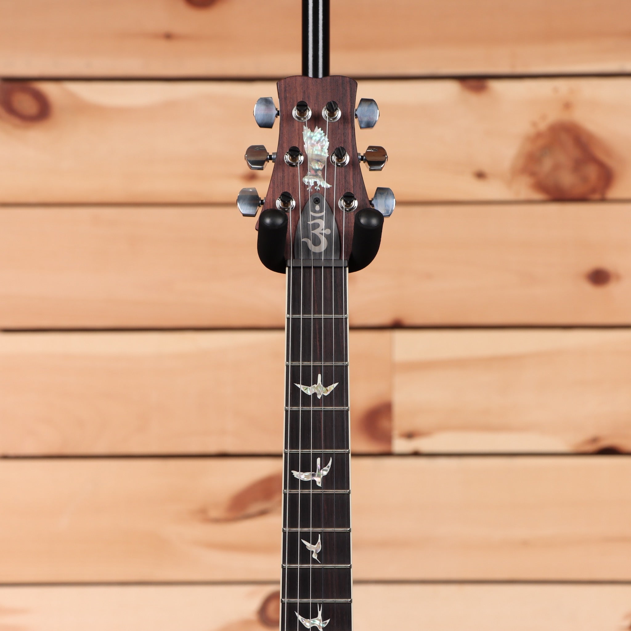 Paul Reed Smith Santana retro tobacco wrap burst electric guitar with bird inlays on fretboard