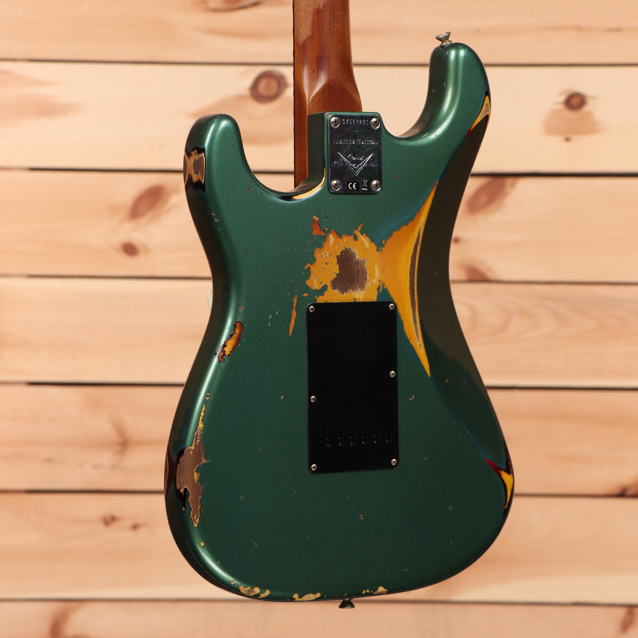 Fender Custom Shop Limited Dual-Mag II Stratocaster Heavy Relic - Aged  Sherwood Green Metallic over 3 Color Sunburst