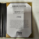 Gibson 1960 Les Paul Standard Ultra Light Aged Wide Tomato Burst electric guitar with Certificate of Authenticity