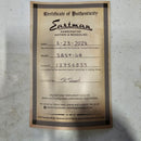 Eastman SB59 semi-hollow electric guitar goldburst finish certificate of authenticity documentation